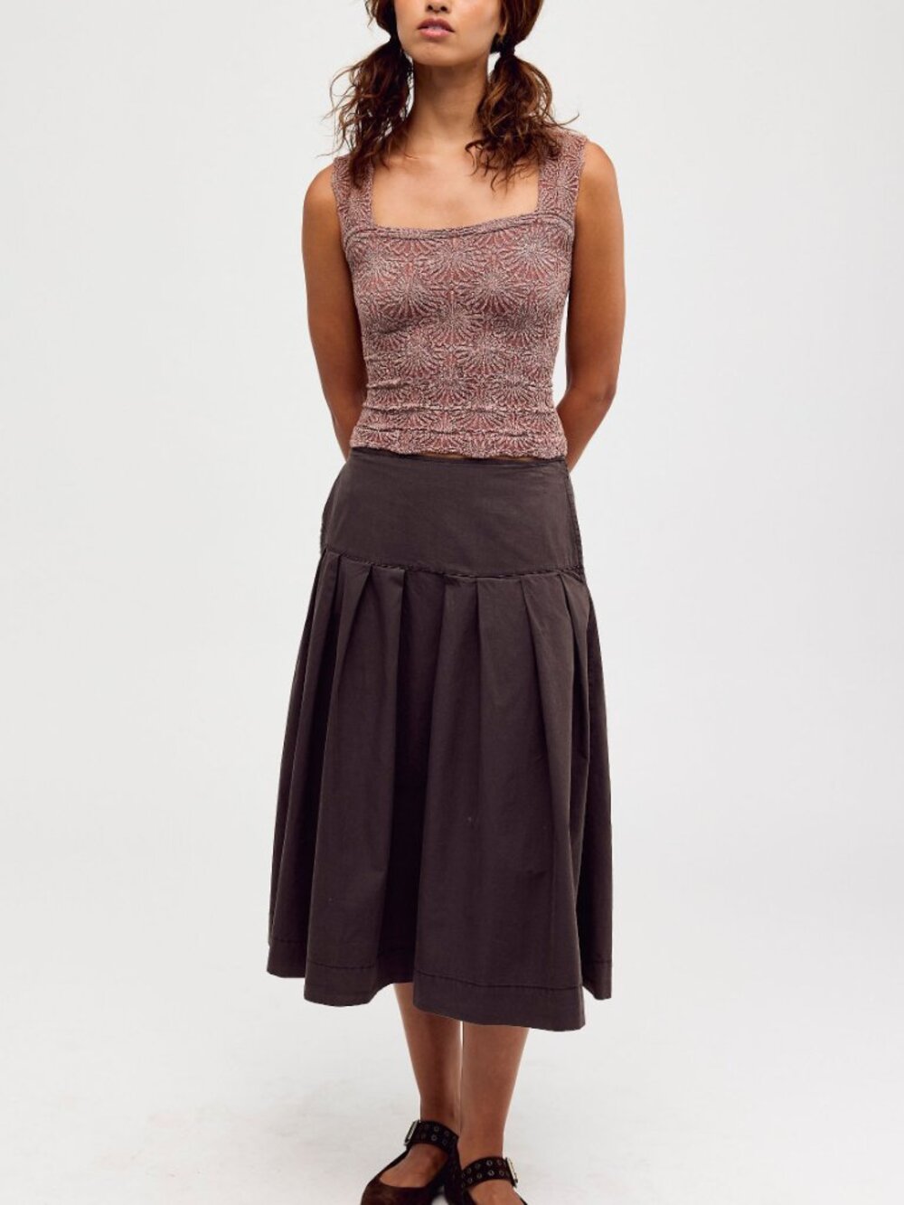 🆕 FREE PEOPLE Love Letter Cami / Cedar Wood - Picture 5 of 6